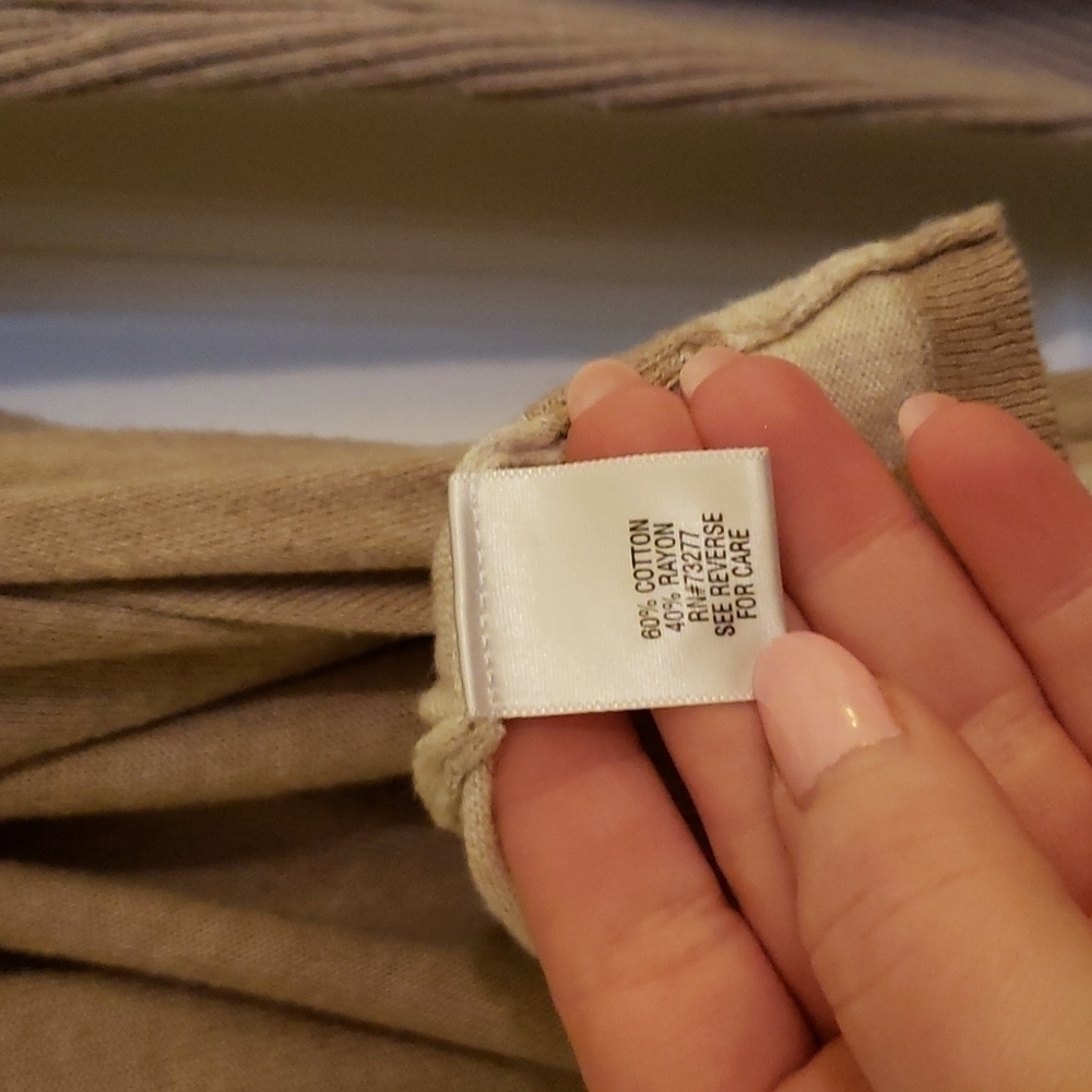 Apt 9 Women's Asymmetrical Open Front Tan Cardiga… - image 5